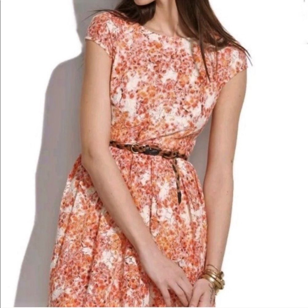 Madewell Watercolor Painted Lace Bloom Dress
